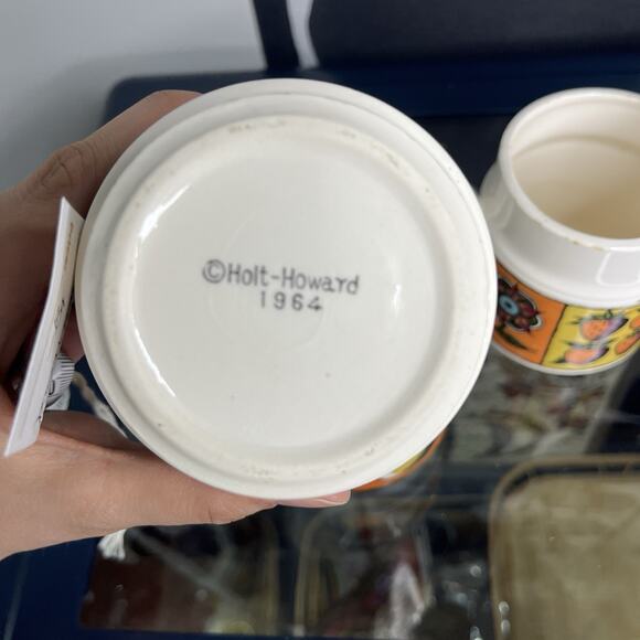 Holt Howard 1964 Early American Creamer and 2 Sugar Dishes No Lids S&P Labels - Picture 5 of 9